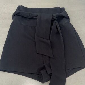 Windsor Black High Waist Women's Shorts